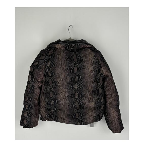 BlankNYC Between The Line Reversible Puffer Jacket Womens Size Small Black New - Picture 12 of 14